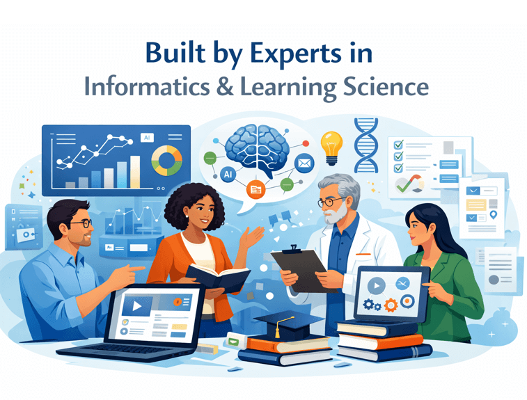 Informatics and learning science experts developing educational software.